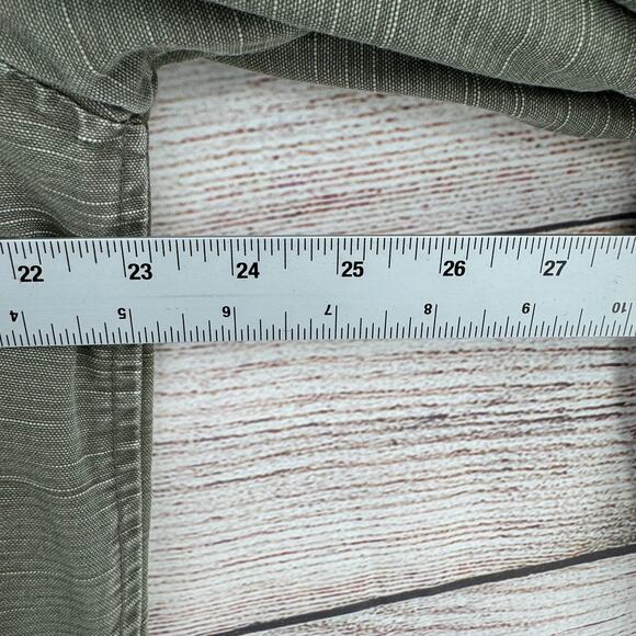 Vintage 90s QuikSilver Sherpa Lined Jacket Shacket Mens XL Green Military Chore - Picture 11 of 13